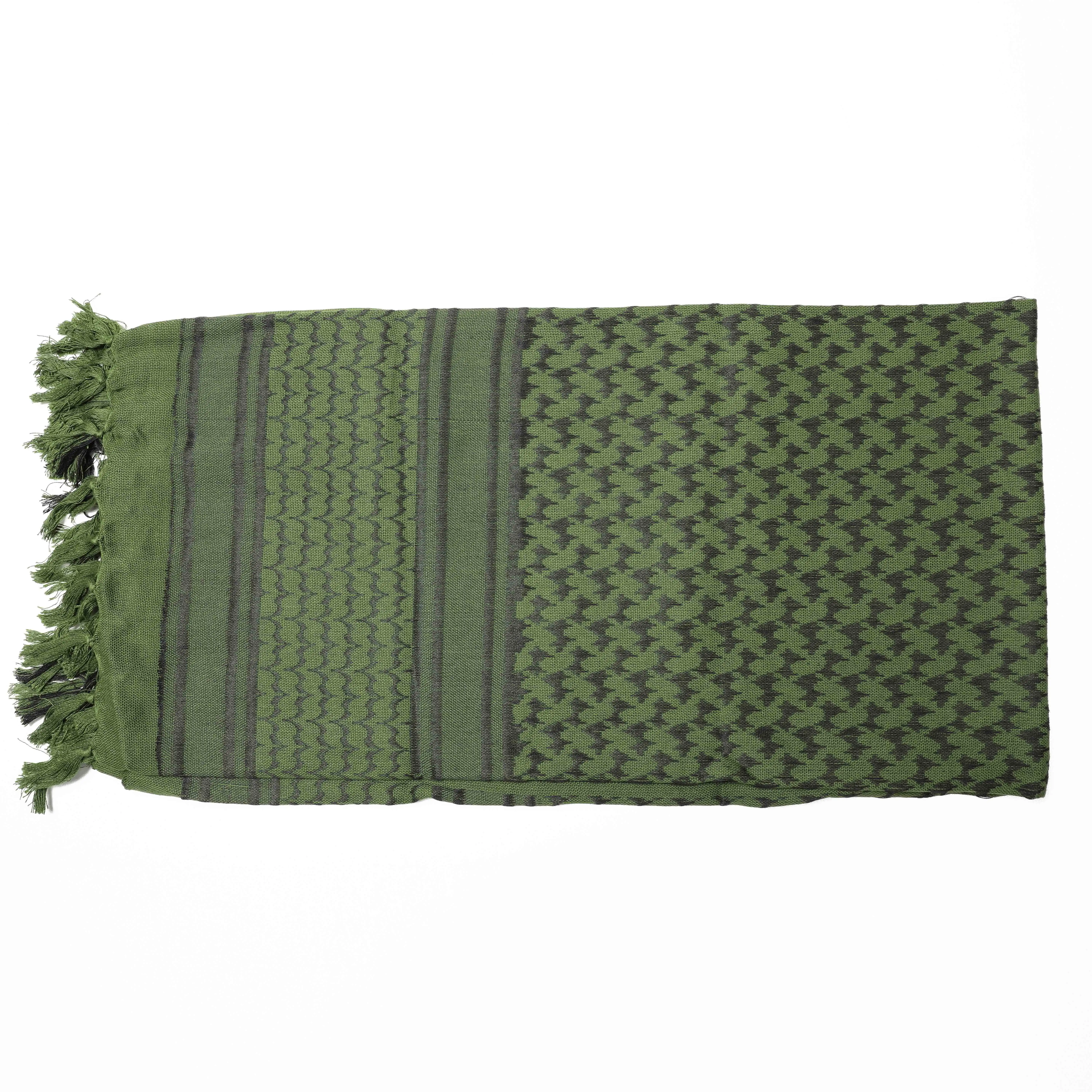 2021in Stock Winter New Arrival Factory Scarf Green Color 100% Cotton Other Scarf Mufflers