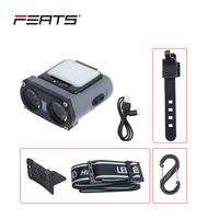 Luces LED Multifuncionales FERTS de Larga Duración Recargables por USB para Bicicleta, con Clip para Gorra, Luces de Advertencia de Emergencia para Exteriores