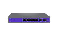 Commutateur PoE VLAN 5+2 1G avec liaison montante 2.5G, protection contre la foudre 6KV, routeur vidéo pour dortoir, maison et usage commercial