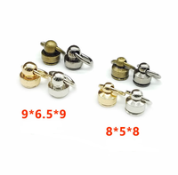 Sac à ongles en laiton, Rivet Chicago, anneau de sucette, goujon, vis pivotante, tête de poteau à bille, boutons