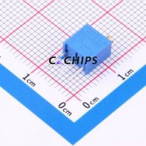 Resistencia Ajustable/Potenciómetro 3266Y-1-502LF SIP-3P, Resistencia de 6.4x4.3mm, 5kOhm, 10%, 250mW, 100ppm ℃ - Product Image 1