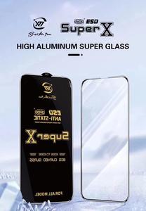 <span class=keywords><strong>Film</strong></span> protecteur d'écran en verre trempé pour Iphone13 14 15 Pro Max Super X verre antistatique grand bord incurvé couverture complète - Product Image 2