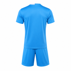 Vente directe d'usine, uniforme de football d'été pour hommes, 100% polyester, 180 g/m², imprimé par sublimation, respirant, séchage rapide, antibactérien - Product Image 2