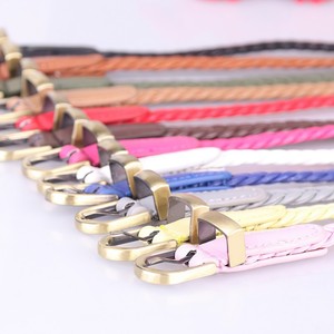<strong>Women's</strong> Braided Woven Skinny PU Leather <strong>Belt</strong> Thin Waist <strong>Belt</strong> with Gold Buckle <strong>Belts</strong> <strong>for</strong> <strong>Women</strong> Versatile <strong>for</strong> Jeans Pants Dress - Product Image 6
