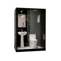 Salle de bain préfabriquée SMC tout-en-un, cabine de douche modulaire complète avec toilettes et éclairage, module de douche modulaire
