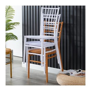Chaises de banquet empilables en plastique blanc de haute qualité, vente en gros d'usine, chaises de <span class=keywords><strong>mariage</strong></span>, chaises d'hôtel - Product Image 4