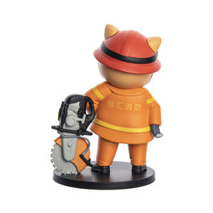 Figurine de <span class=keywords><strong>pompier</strong></span> en PVC personnalisée figurine d'<span class=keywords><strong>action</strong></span> de dessin animé personnalisé objets de collection décoration intérieure cadeaux promotionnels jouet de <span class=keywords><strong>pompier</strong></span> - Product Image 5