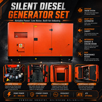 Groupe électrogène diesel Weichai 150 kVA 120 kW, refroidi par eau, triphasé, avec alternateur Stamford pour usage industriel