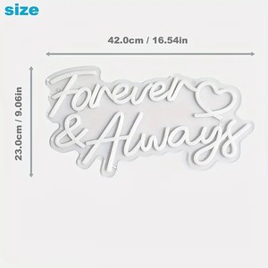 En gros, Enseigne néon lumineuse LED avec logo 'DONT THINK SHIT' en forme de nœud, 'Forever&Always', pour Hôtels, avec <span class=keywords><strong>transformateur</strong></span>, en acrylique, IP54, Décoration - Product Image 4