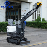 EACHAN Excavatrice compacte à haute productivité de 0.5 tonnes Euro 5 à entraînement hydraulique Mini pelleteuse Pipeline posant une micro-pelle diesel