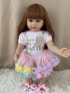 R & B – jolies poupées Reborn en vinyle entièrement lavable, jouets Lol, poupée nouveau-né fille 55cm, cadeau pour enfants