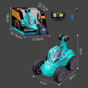 รถบังคับวิทยุ Stunt Drift RC 4CH 27Hz พร้อมไฟและเสียง 3 โหมด พลิกคว่ำได้ สีส้มน้ำเงิน แบตเตอรี่ Li 3.7V ชาร์จผ่าน USB ควบคุมได้ไกล 10-15 เมตร - Product Image 6