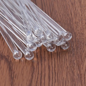 Cocktail Stirring Stick 180Mm Plastic Cylindrical Head Transparent For Cocktail Shaker - Product Image 2
