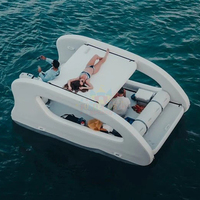 8 personas sup crucero barco de pesca inflable eléctrico pequeño catamarán bote inflable para recreación acuática