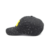 Casquette de papa personnalisée en coton 100% lavé à 6 panneaux avec logo brodé, ajustable, imprimé jacquard en coton et broderie 3D