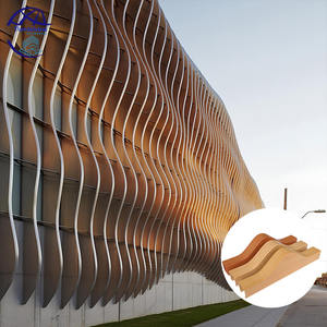 Controsoffitto in Alluminio a Doghe, Sistema di Profili in Alluminio Effetto Legno, Design con Varie Forme, Controsoffitto Metallico a Strisce - Product Image 2