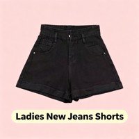 Shorts en jean extensible taille mi-haute pour femme, modèle FYK059, tailles M-2XL, avec motifs, collection été, style biker, à 2,15 $