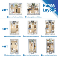 Fabricant chinois de maisons préfabriquées extensibles à 2 chambres, maisons préfabriquées portables, villas modulaires, conformes aux normes australiennes