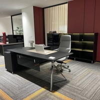 Bureau de direction modulaire en bois de luxe de haute qualité, design moderne, table de travail informatique durable, bureau commercial pour PDG