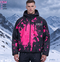Veste coupe-vent personnalisée OEM Streetwear à fermeture éclair, imperméable, réactive à la température, en nylon pour homme, idéale pour le ski
