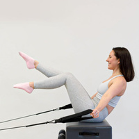 Kaus kaki atletik rajut wanita kaus kaki pegangan Yoga antiselip pegangan antiselip kaki telanjang kaki latihan atletik penutup kaus kaki pergelangan kaki