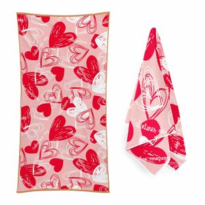 Toalla de playa de microfibra de secado rápido absorbente de agua con logotipo de color personalizado - Product Image 2