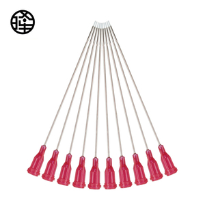 Aiguilles de distribution en acier inoxydable avec revêtement PTFE, 14G, 20G, 25G, <span class=keywords><strong>27G</strong></span>, <span class=keywords><strong>1</strong></span>/<span class=keywords><strong>2</strong></span>'', <span class=keywords><strong>1</strong></span>'', avec embouts à colle à indentation - Product Image 1