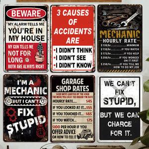 Placa de Metal 20x30cm com Citação Engraçada de Mecânico, Decoração Humorística para Oficina, Garagem, Bar, Caverna do Homem, Oficina Automotiva, Arte de Parede - Product Image 2