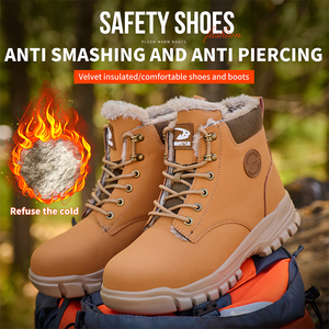 Winter Work <b>Boots</b> Indestructible Safety Shoes Men Steel Toe Puncture-Proof Sneakers Male Footwear Shoes Non Slip Work Shoes - Product Image 3