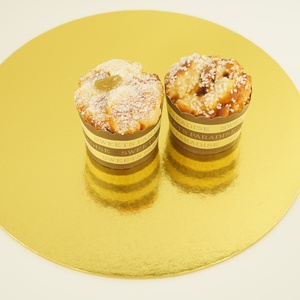 Plateau à gâteau rond de taille personnalisée, couleur or, vente en gros - Product Image 3