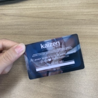 Carte de membre PVC Cr80 personnalisée carte vip en plastique feuille d'or