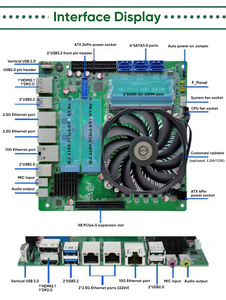 Placa Base Topton 10G NAS Firewall AMD Ryzen 7 8845HS PRO 6850U 6650U 10G+2*2.5G LAN 6*SATA 2*NVMe PCIEx8 Gaming ITX - Product Image 6