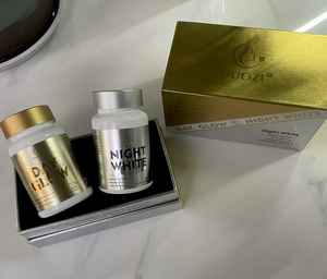 Ensemble éclaircissant pour la peau DUOZI Day Glow & Night White - 60 capsules au total, complément de soin de la peau jour et nuit pour les taches brunes et l'éclat - Product Image 3