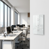 Commutateur d'éclairage intelligent WiFi ZigBee Comans, multi-prises, panneau en verre, étanche, compatible avec Alexa, Google, Tuya