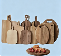Planche à découper en bois massif personnalisée pour cuisine, en acacia et noyer noir, vente en gros directe usine