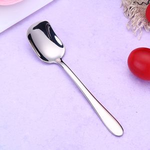 ช้อนสี่เหลี่ยม DFC0102 คุณภาพสูง สำหรับอาหาร เค้ก ของหวาน ไอศกรีม กาแฟ ทำจากสแตนเลส - Product Image 4