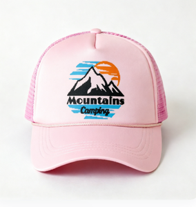 Gorra de Béisbol de 5 Paneles para Mujer, Estilo Trucker, con Visera Curva, Cierre a Presión, Estampado Digital, Impermeable - Product Image 6