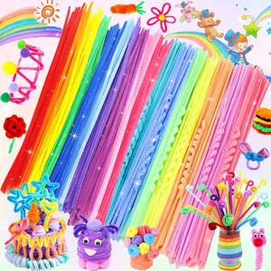 Decoraciones Creativas, Limpiapipas de Chenilla Educativos y Coloridos para Manualidades, Suministros para Fiestas de Navidad y Cumpleaños, Manualidades para Niños - Product Image 4