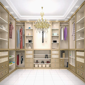 Garde-robe moderne en forme de <span class=keywords><strong>u</strong></span> avec miroir lumineux - Product Image 1