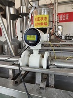 Débitmètre électromagnétique personnalisable pour hygiène industrielle 3W 5W, pour eau, mélasse, acide, bière, avec GPRS RS485 Modbus
