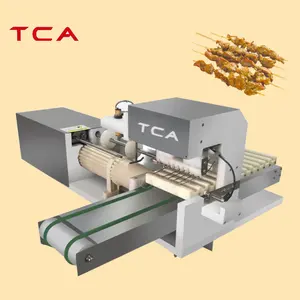 TCA Automatic Electric Kebab and chicken and beef Skewer Making Machine Meat Skewers Machine Skewer Maker