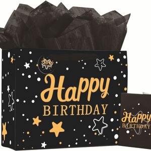 Bolsas de Papel Personalizadas para Fiestas de Cumpleaños, Bolsas de Regalo de Mano de Nuevo Estilo, Venta al por Mayor, Bolsas Delicadas para Joyería y Compras - Product Image 1