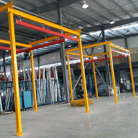 Mini-grue combinée flexible KBK de 1 tonne montée sur pilier pour ligne d'assemblage et atelier