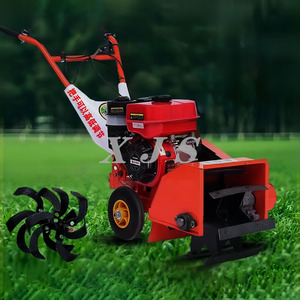 <span class=keywords><strong>Motozappa</strong></span> a Benzina 7HP 170F a Due <span class=keywords><strong>Ruote</strong></span> Motrici, Mini Coltivatore Rotativo, Macchina per Diserbo e Taglio Erba - Product Image 3