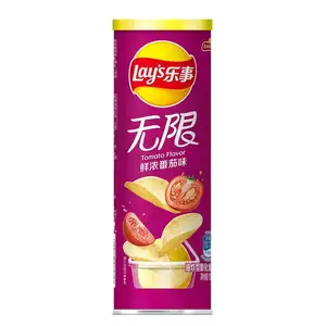 Casse-croûte chinois chips de légumes chips de fruits 104g boîtes multi-saveurs pond des chips de pommes de terre