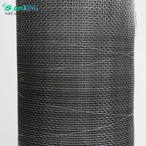 Malla de aluminio recubierta de PVC negro de 16x18 para ventana, mosquitera para puerta a prueba de insectos - Product Image 1