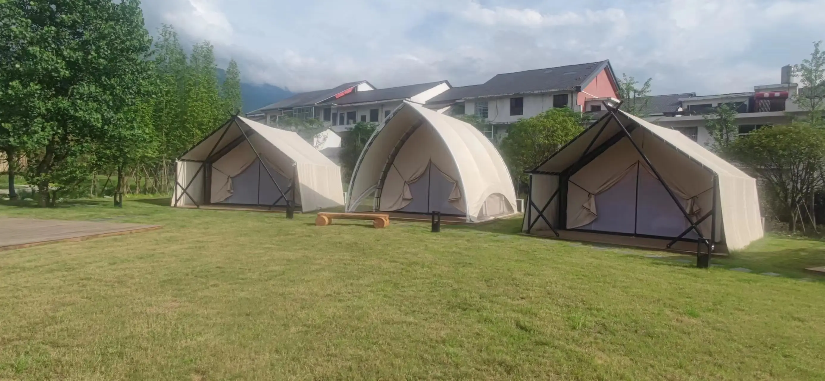 Équipement de camping Tentes d'extérieur imperméables en nylon enduit de silicone ultraléger 3-4 saisons