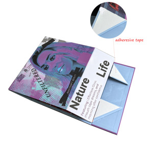 Cao Cấp Biểu Tượng Tùy Chỉnh Sang Trọng Lớn Matte Cứng Nhắc Giấy Các Tông Có Thể Gập Lại Rỗng Từ Gấp Đóng Cửa Hộp Quà Tặng Tóc Giả Bao Bì Hộp - Product Image 3