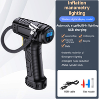 Compresseur d'air numérique portable sans fil 12V DC 150 PSI pour gonflage de pneus de voiture, moto, vélo, ballon de basketball et pneus ABS
