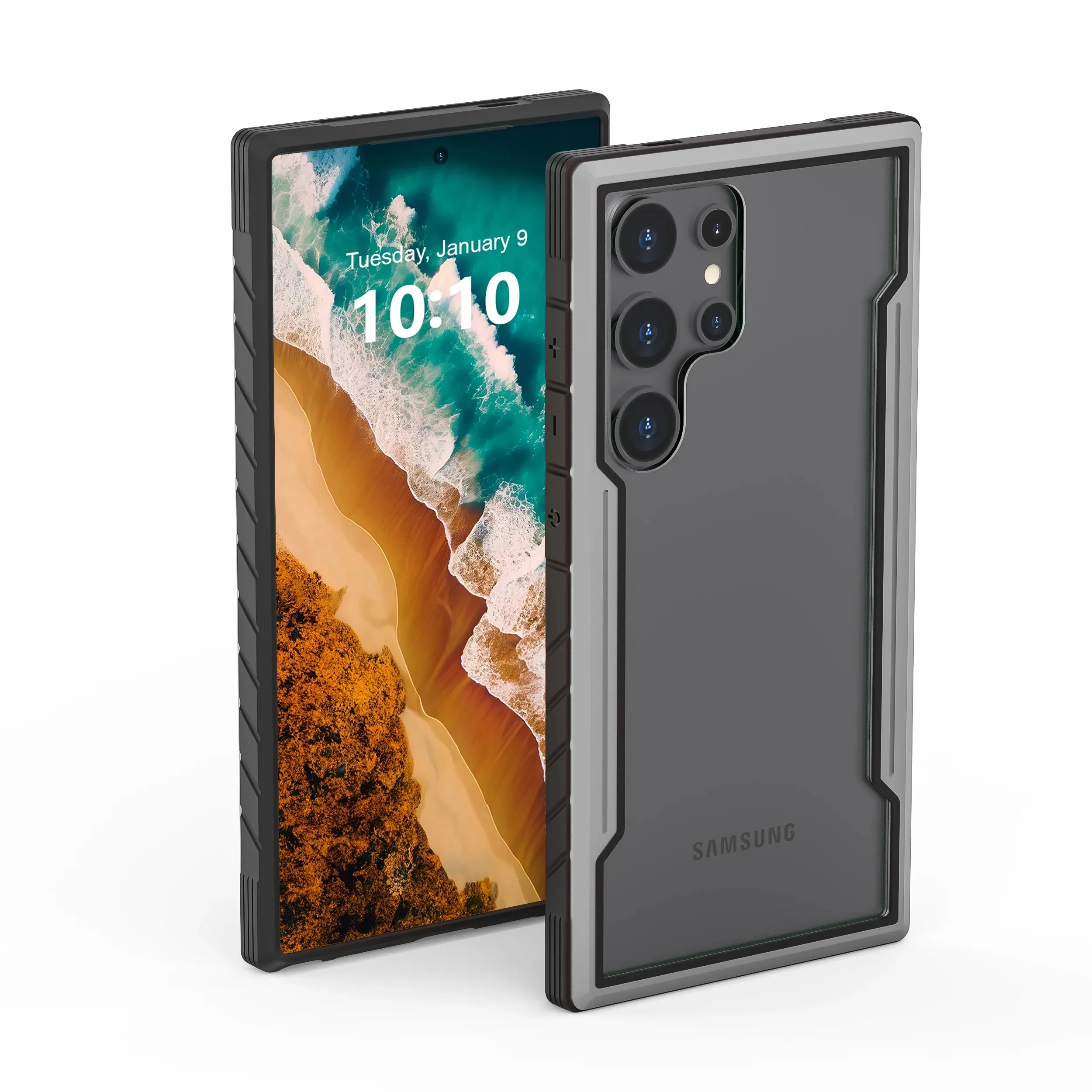 2024 nouveauté pour Samsung S24 Ultra coque de téléphone pour Samsung S22 S23 Plus avec cadre en alliage d'aluminium coque de téléphone vierge